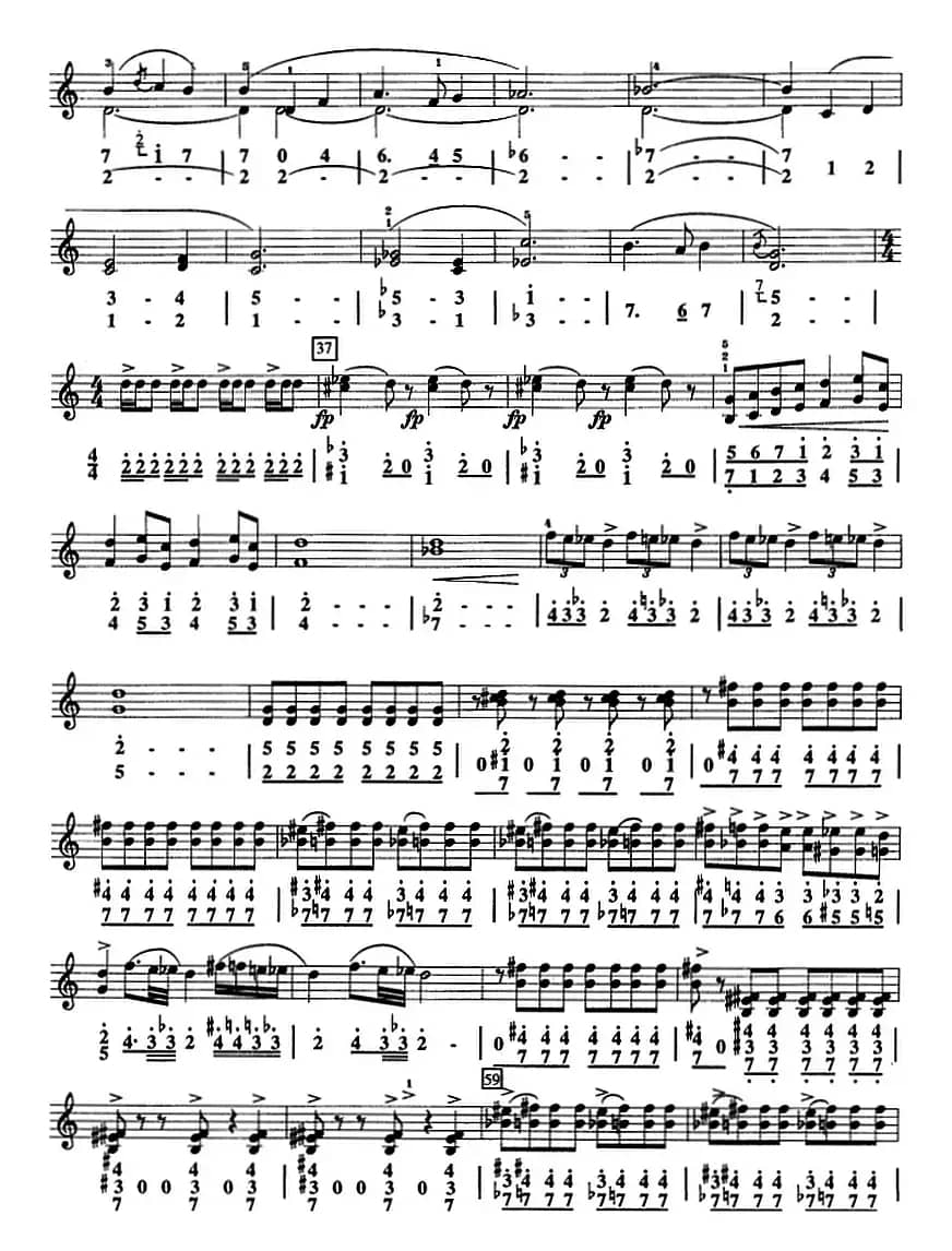 马刀舞曲（口风琴、线简谱混排版）