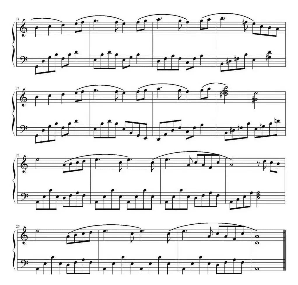 《天鹅湖》主题（zxbhrb制谱版）