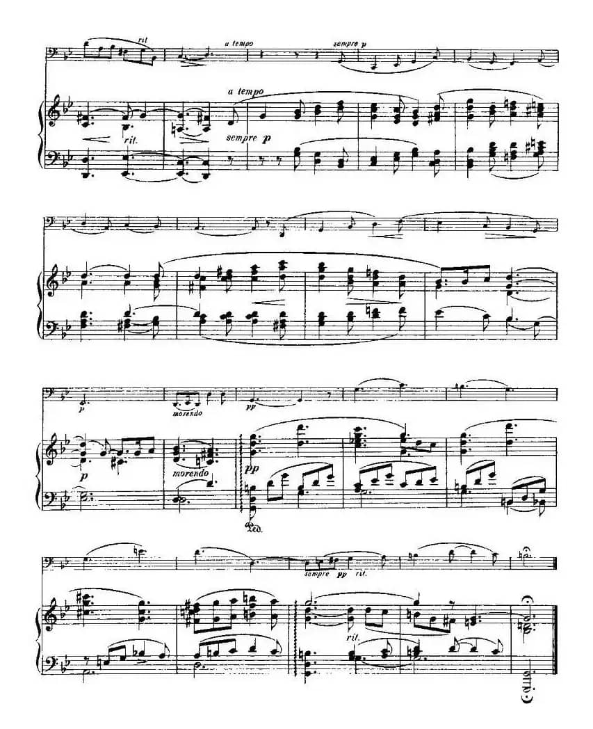 马克斯·布鲁赫 Op70 4首（大提琴+钢琴）