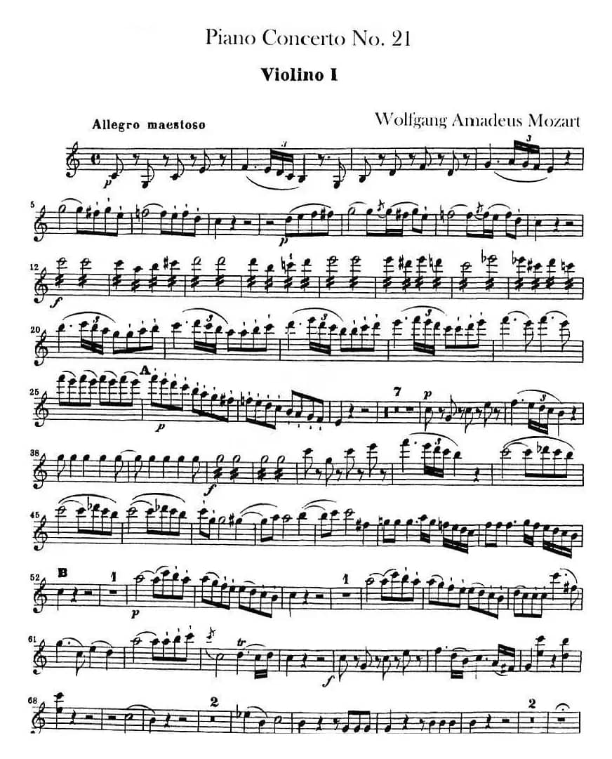 Piano Concerto No.21（第二十一号钢琴协奏曲）