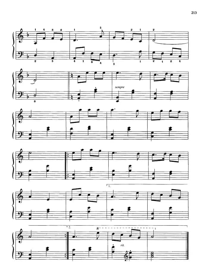 110首中国民歌钢琴小曲集：兰花草