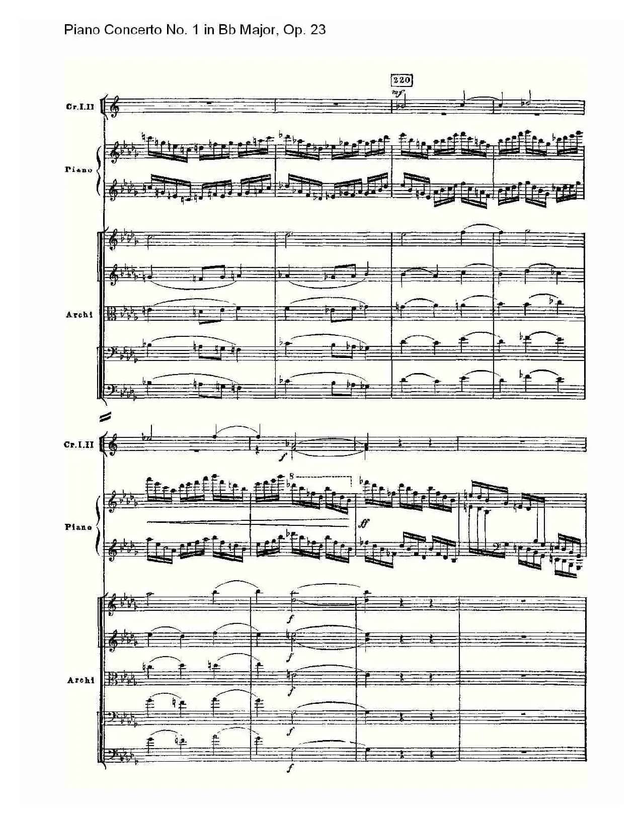 Bb大调第一钢琴协奏曲,Op.23第三乐章（一）