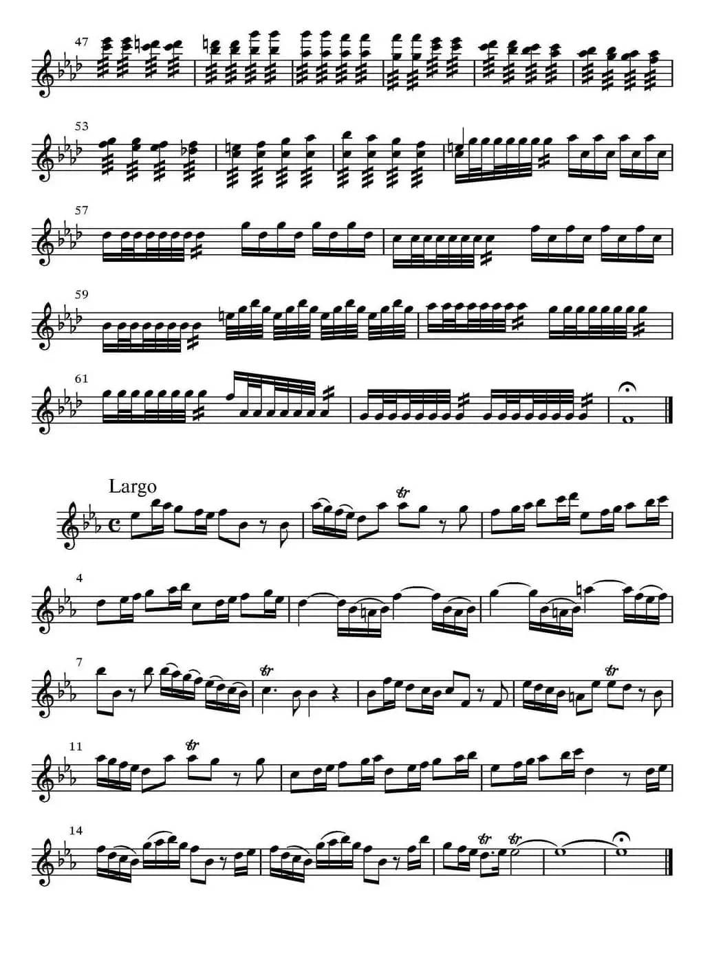 All parts of Winter（四季·冬天）（主奏小提琴分谱）