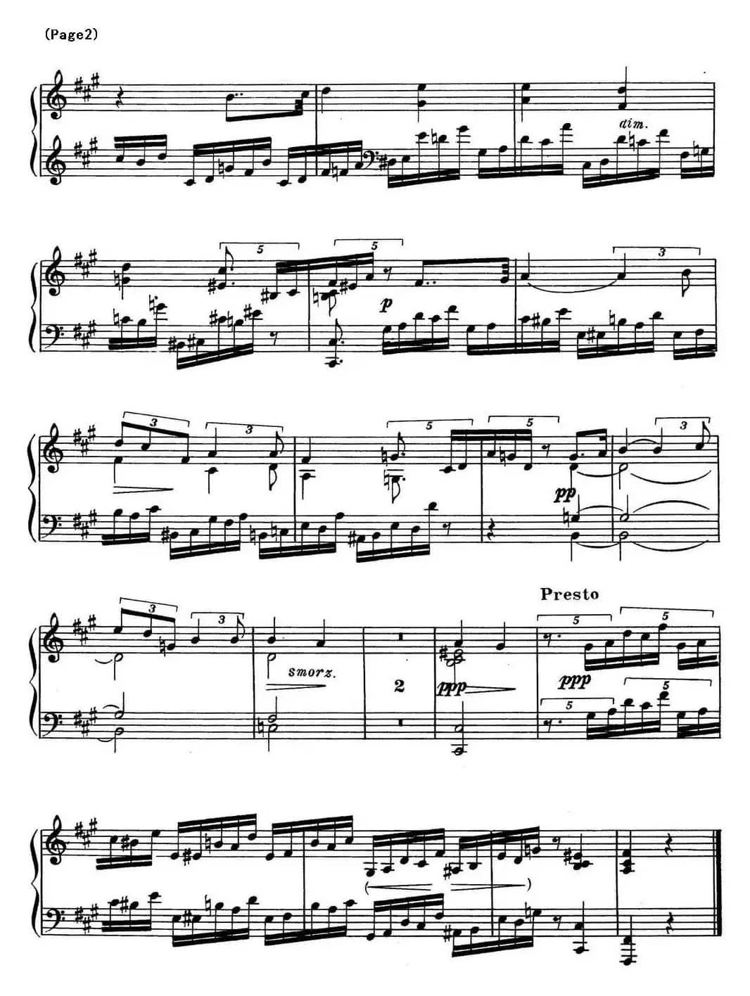 斯克里亚宾8首钢琴练习曲 Op42（No.2 Alexander Scriabin Etudes）