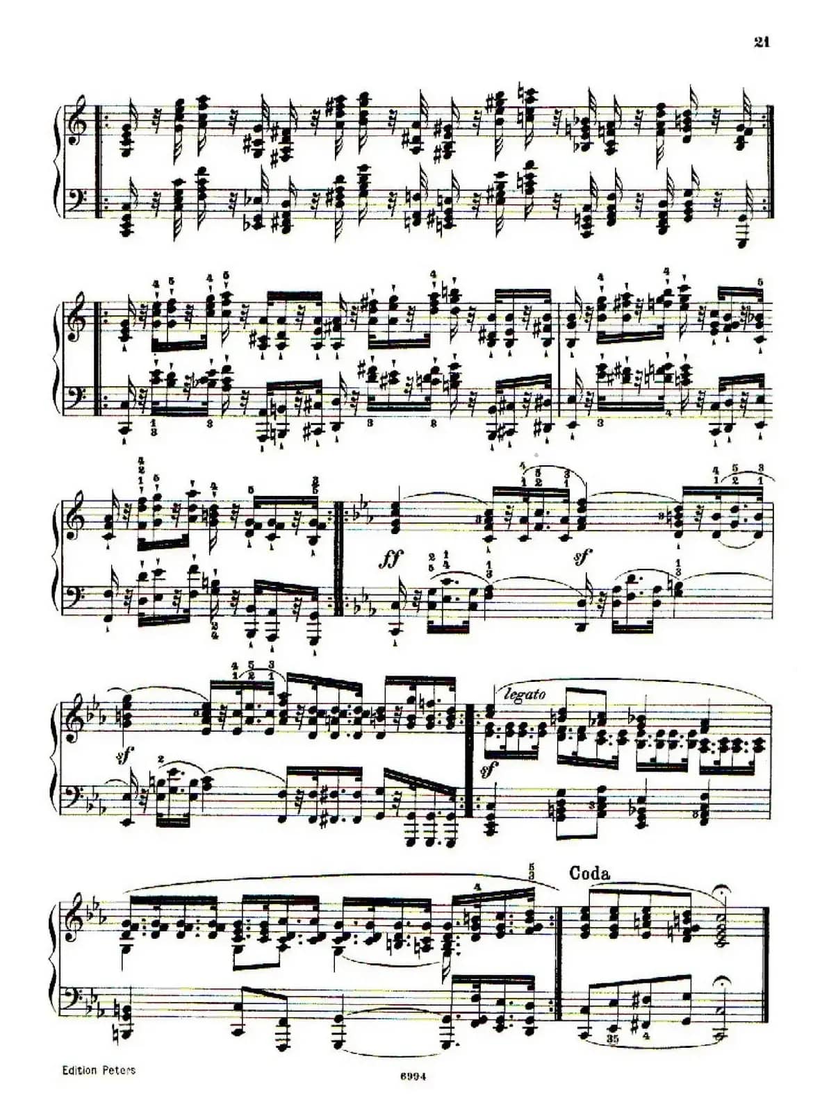 School of the Virtuoso Op.365（60首钢琴高级练习曲·7）