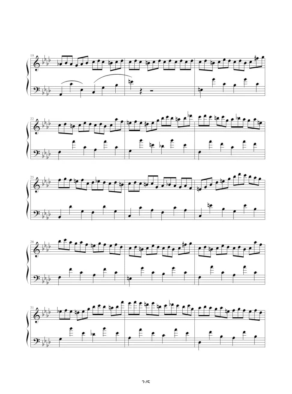 练习曲Op.25 No.2（肖邦曲、欧阳阳制谱版）