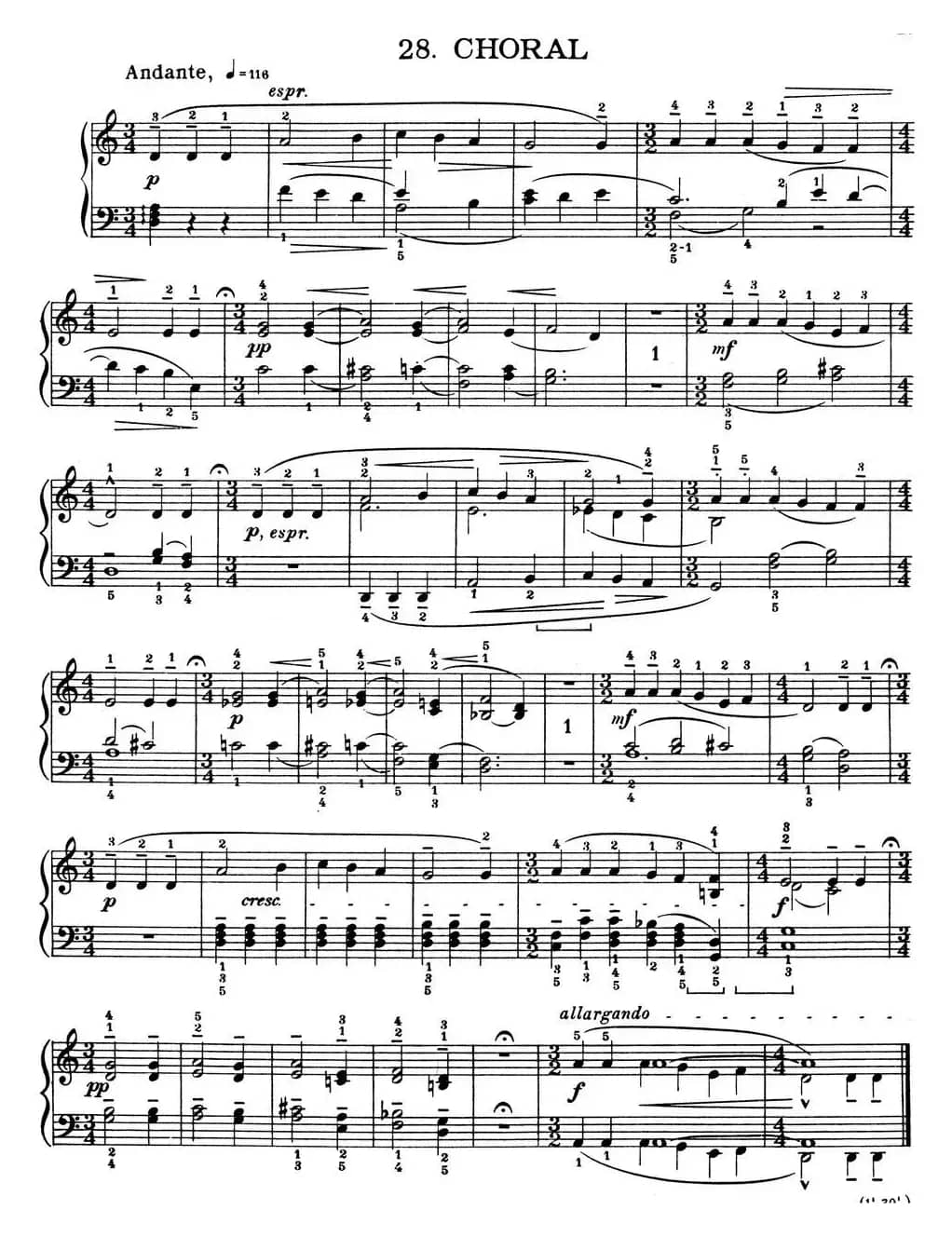 For Children Sz.42（献给孩子们·28）