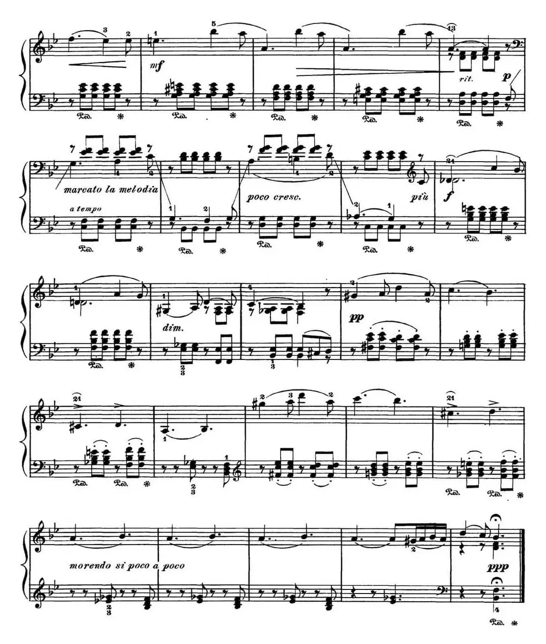 柴可夫斯基 四季 4月 松雪草 降B大调 Snowdrop B flat major