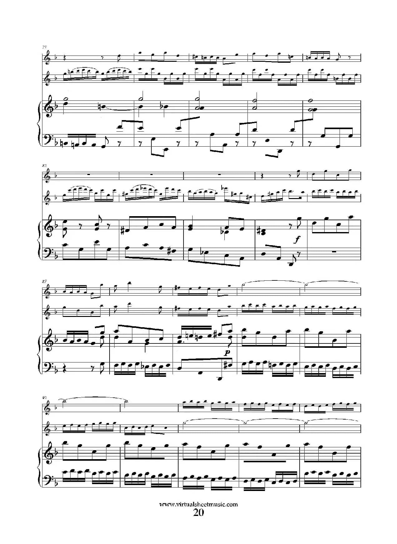 Concerto in D minor（双簧管+小提琴+钢琴伴奏）