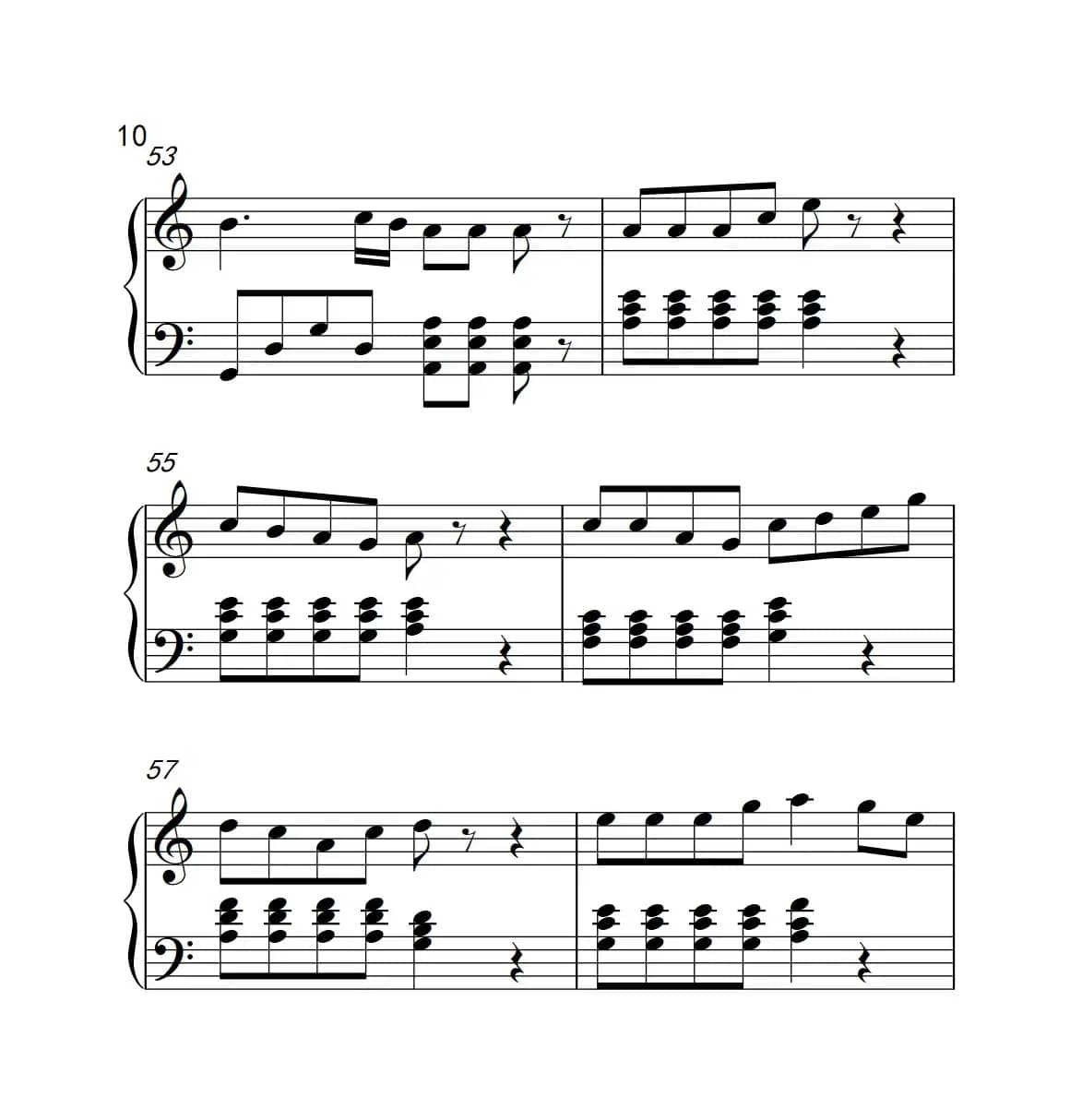 自由飞翔（《弹吧音教》制谱版）