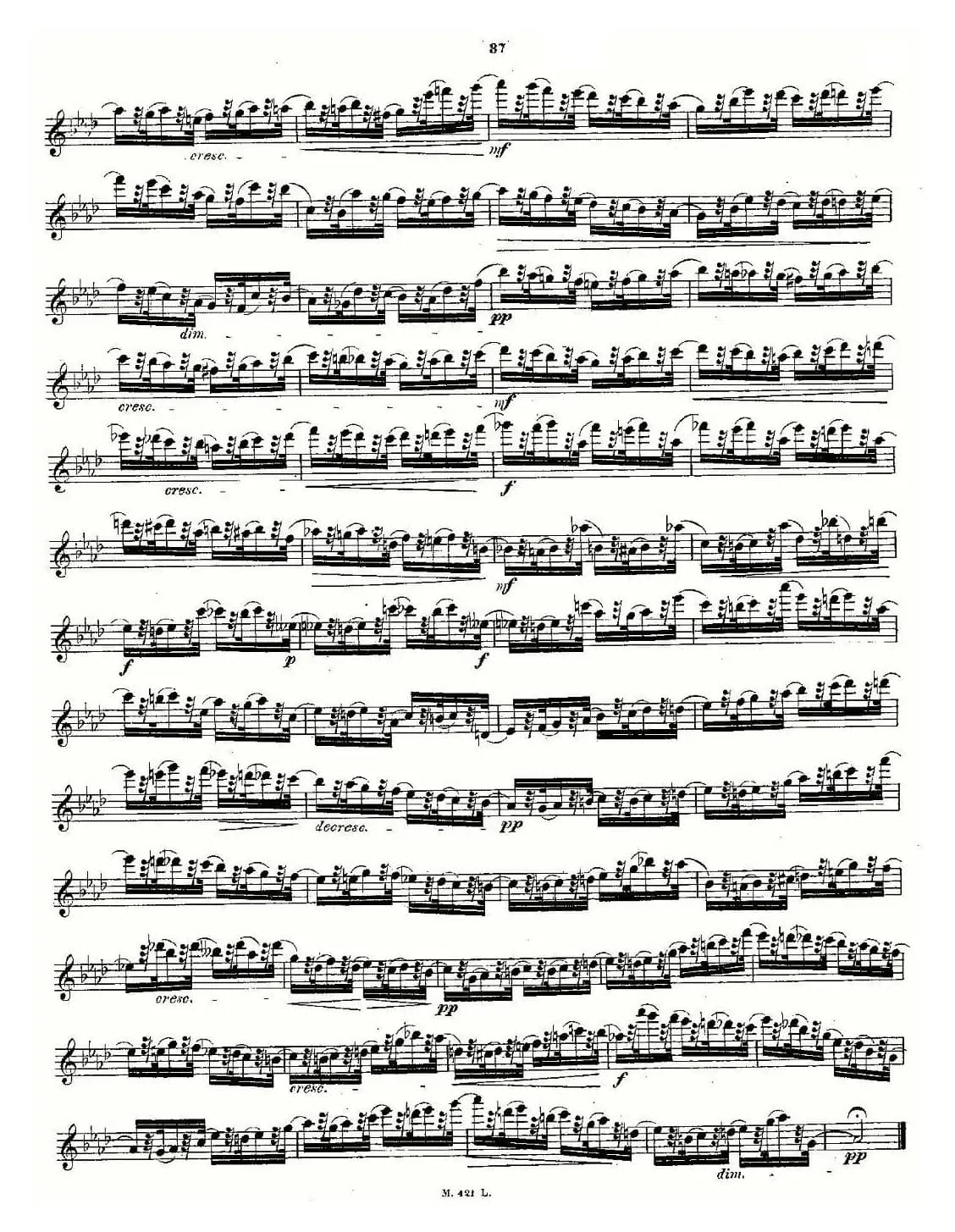 24首长笛练习曲 Op.15 之16—20