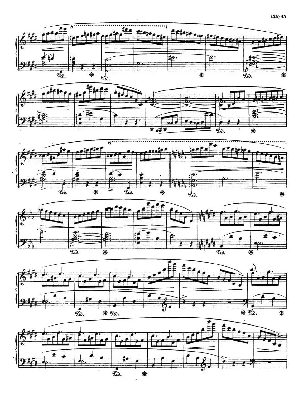 E大调钢琴谐谑曲Op.54(第四号)