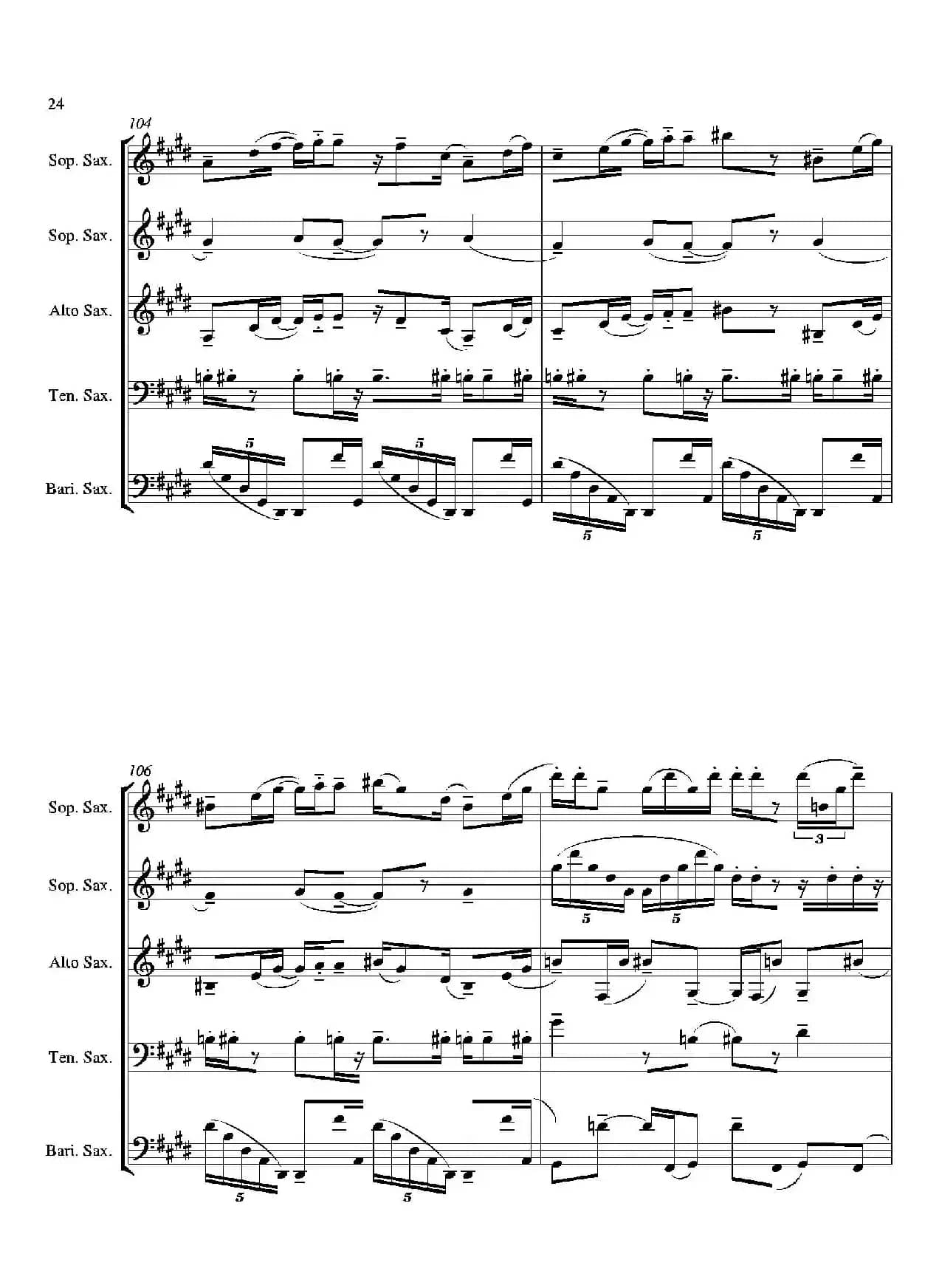 Tango（合奏总谱）