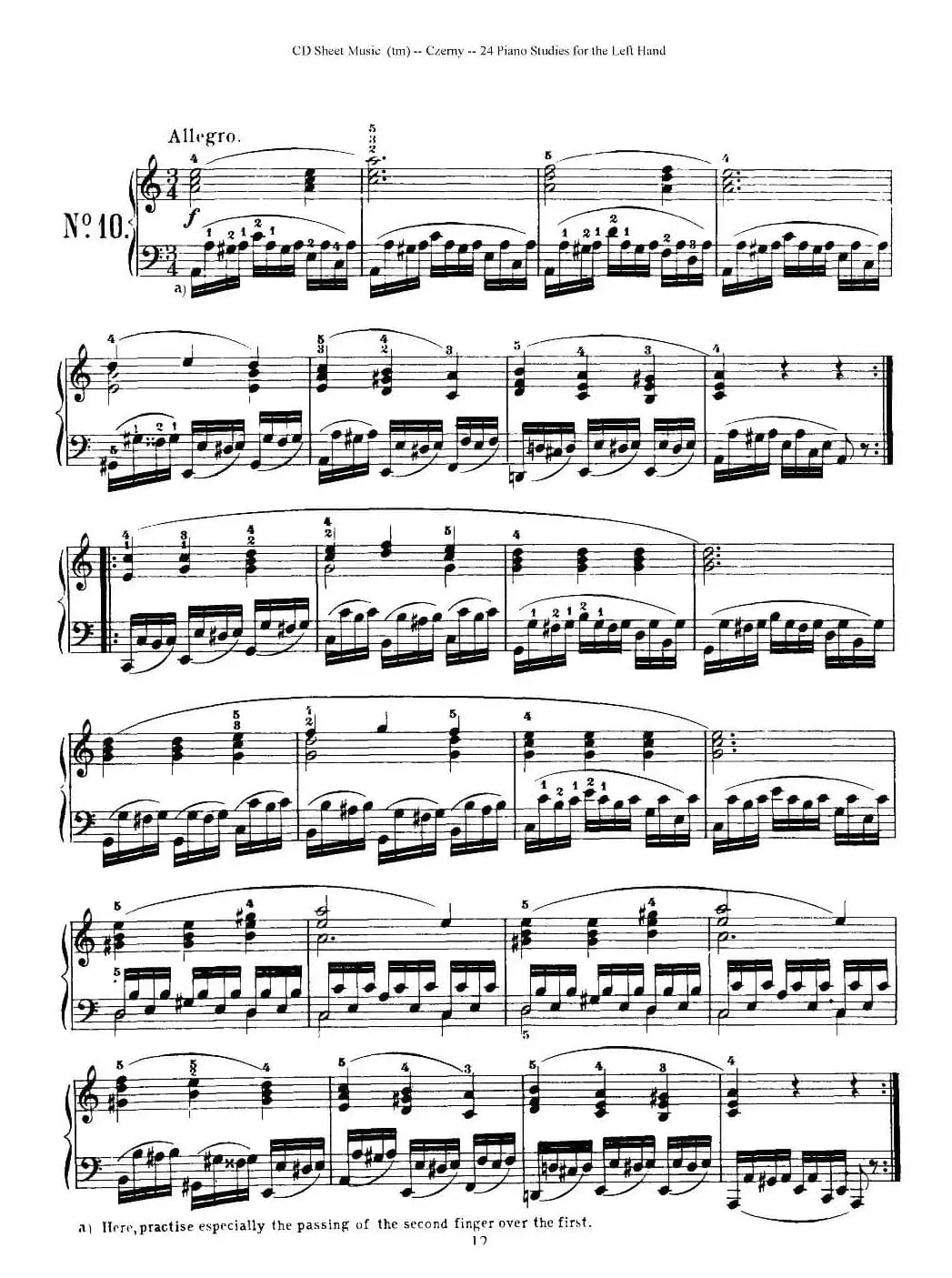 Czerny - 24 Piano Studie（8—16）（车尔尼 - 24首钢琴练习曲）