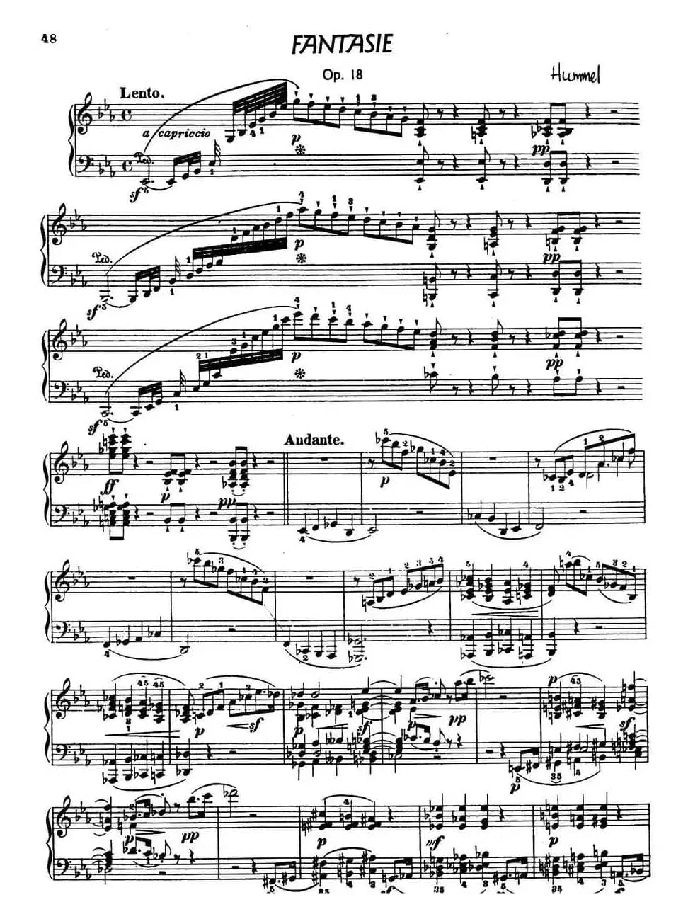 Fantasie in E flat Maj Op·18（降E大调幻想曲）