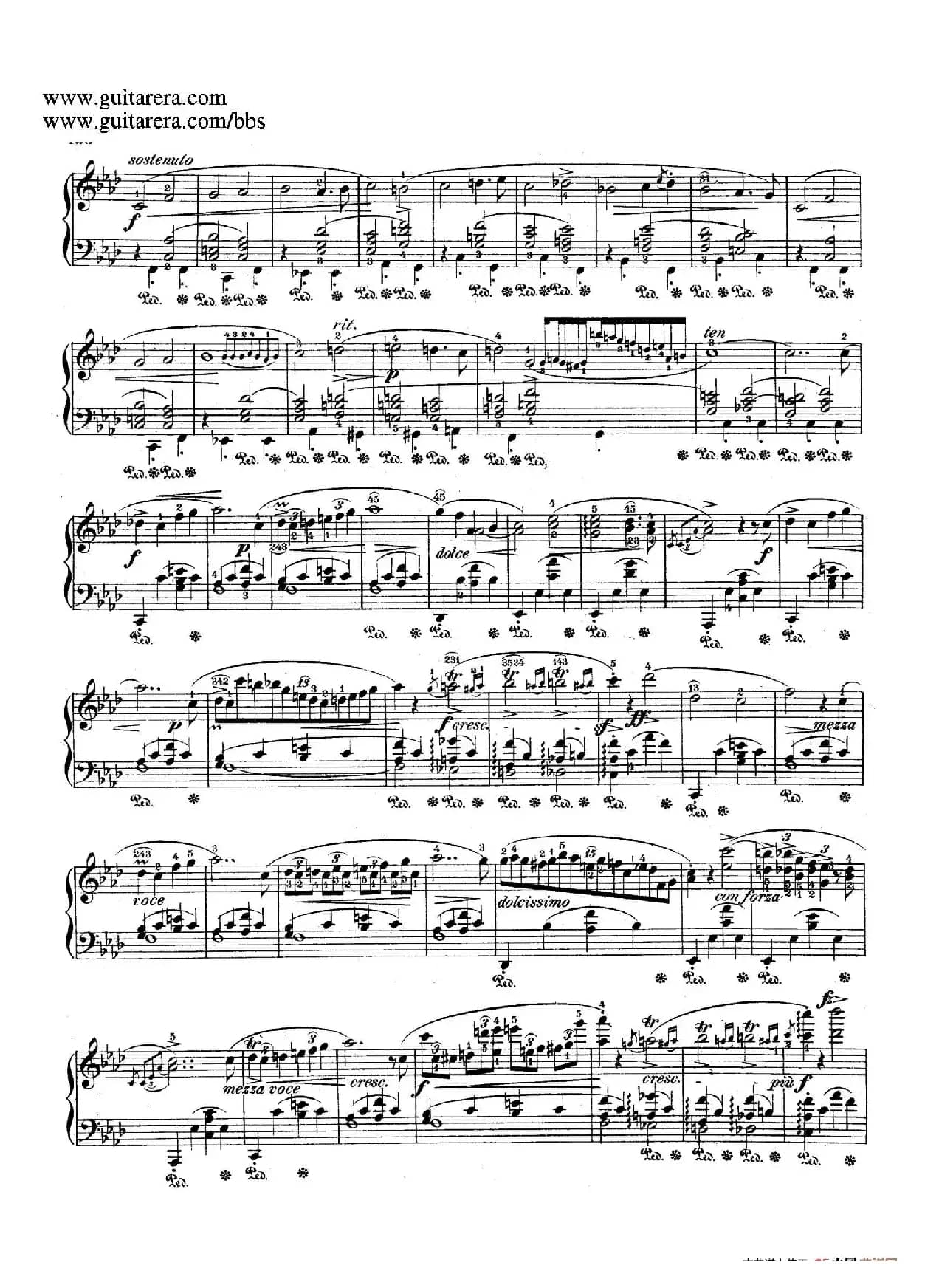 Impromptu in D-flat Major Op.29(降A大调第一即兴曲)