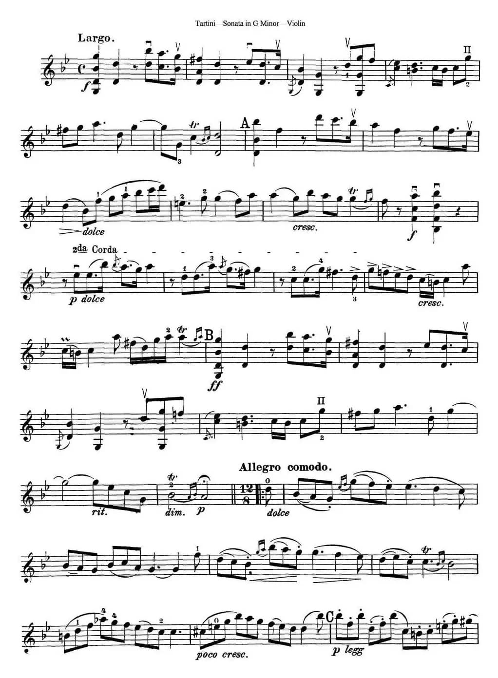 Violin Sonata in G Minor