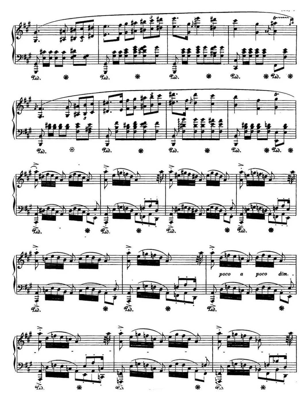 肖邦 波兰舞曲 Op.44 升f小调 Polonaise