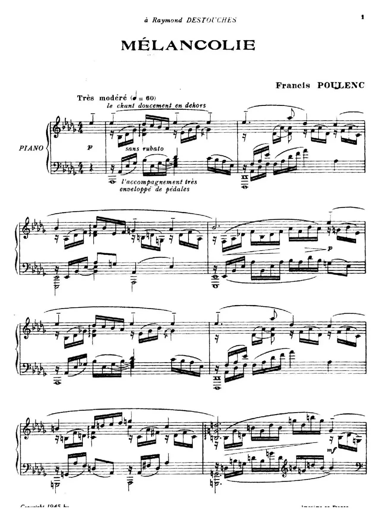 Mélancolie（伤感）