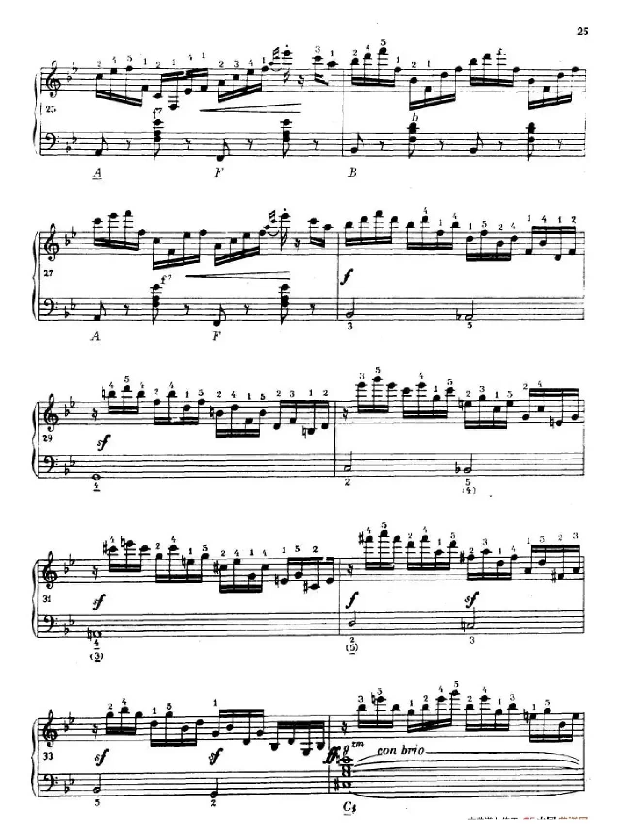 《车尔尼手风琴练习曲集》第Ⅳ册（第3——5首）