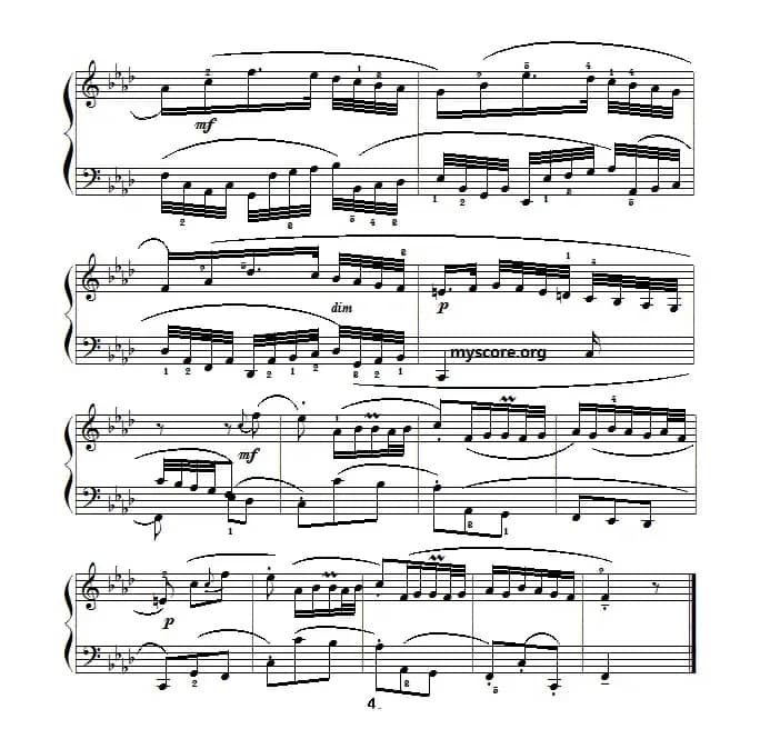 巴赫初级钢琴曲之二十八：序曲