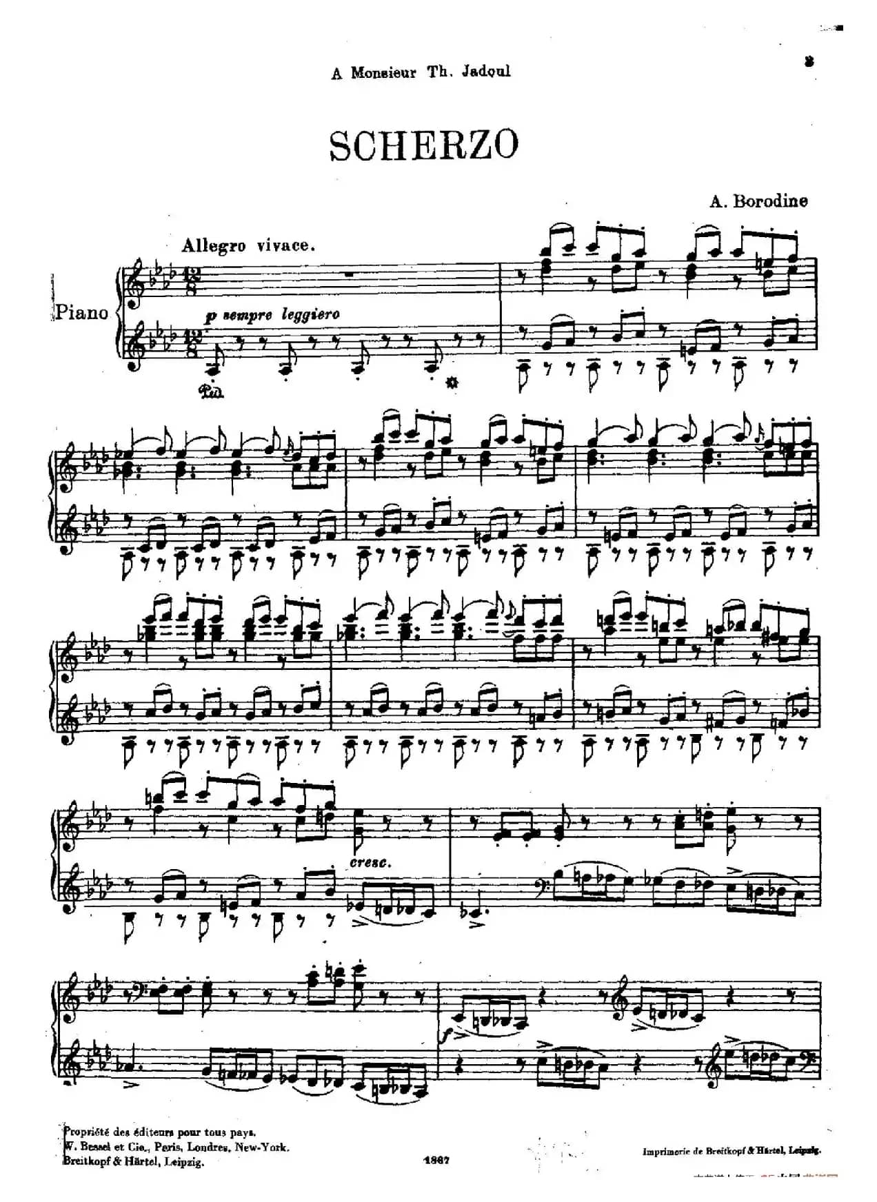 Scherzo in A-flat Major（降A大调谐谑曲）