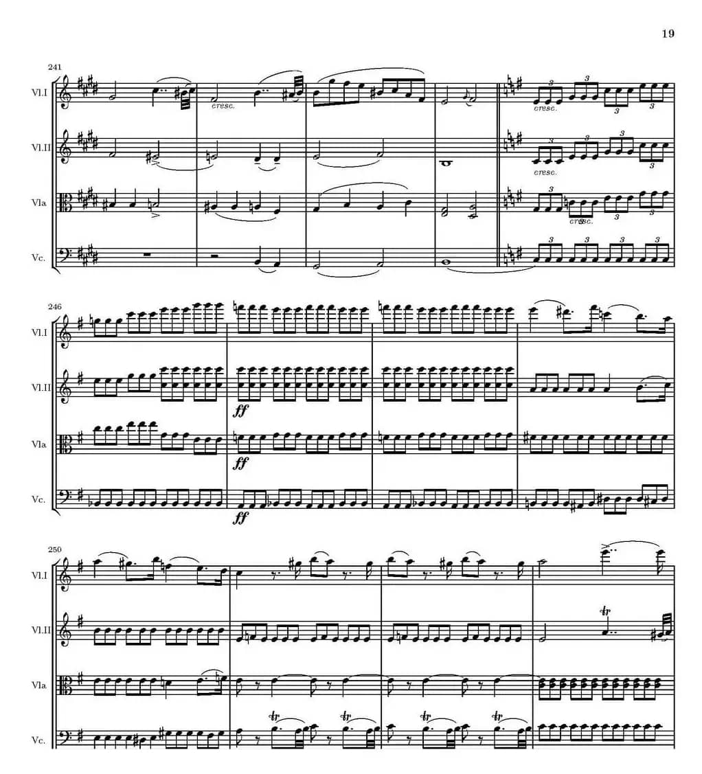 String Quartet nr.18 in E minor（E小调弦乐四重奏、P16-30）