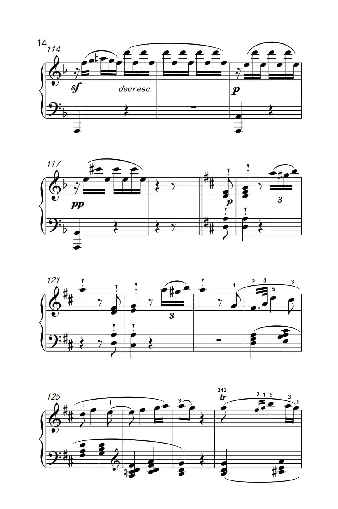 奏鸣曲 Opus 10 Nr.2 第一乐章（贝多芬奏鸣曲集 2）