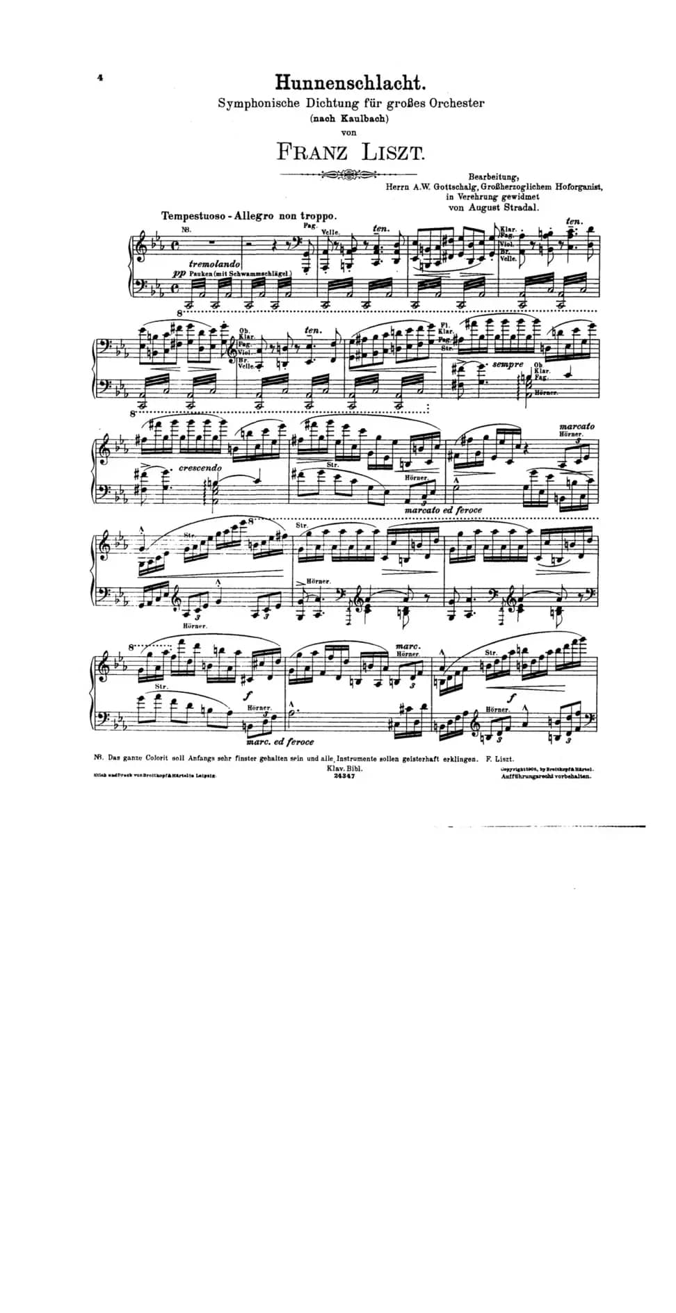 Die Hunnenschlacht S·105 - Solo Piano（匈奴之战·钢琴独奏版）