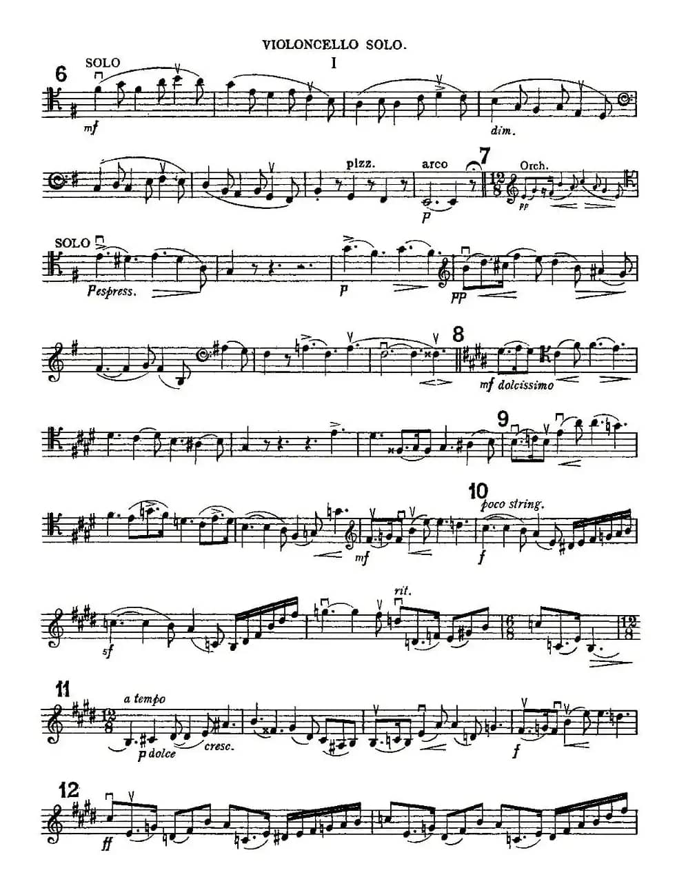 Edward Elgar Concerto e Minor Op85 For Cello（Cel）