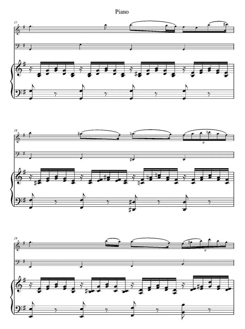 Ave Maria（小提琴+大提琴+钢琴伴奏、E.Schubert作曲版）