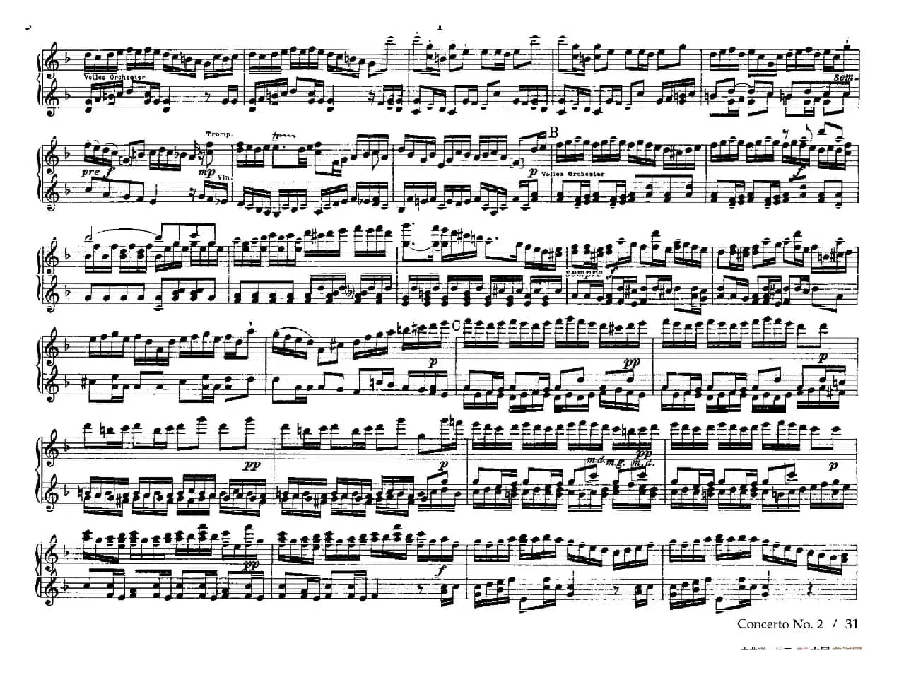 Brandenburg Concerto No.2 in F Major BWV.1047(F大调第二勃兰登堡协奏曲·四手联弹版)