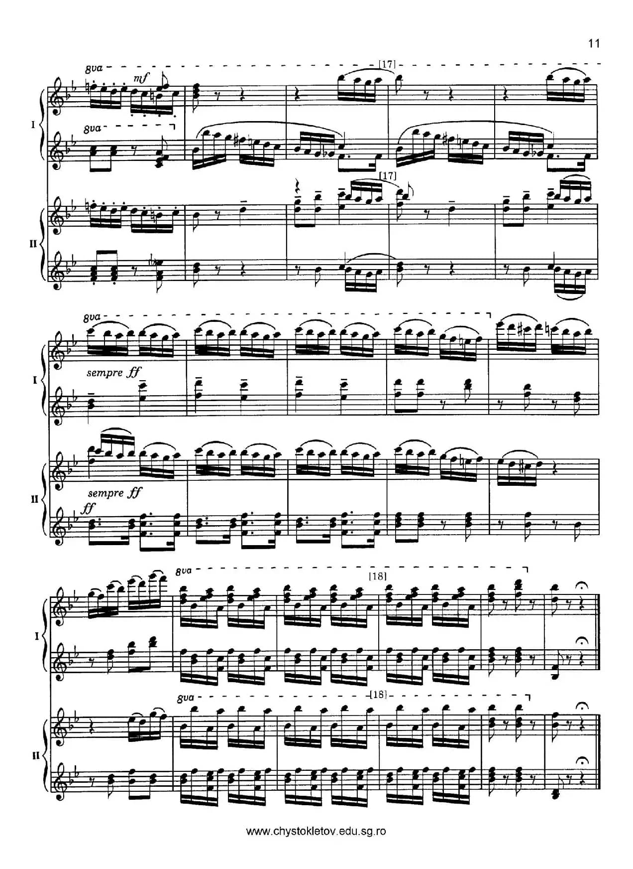 Nutcracker Op.71 芭蕾舞剧《胡桃夹子》（改编双钢琴版·第一部分）