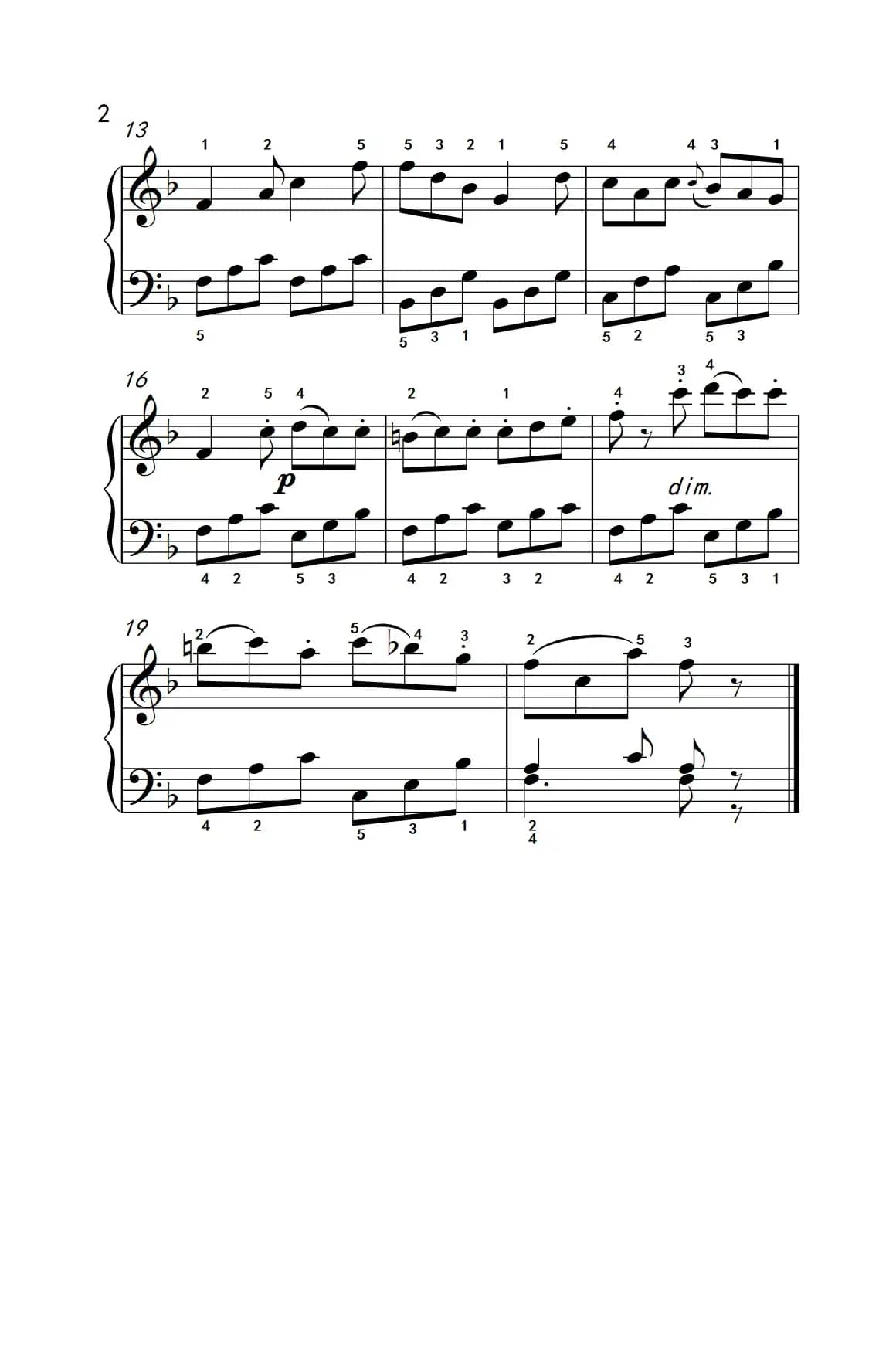 渴望春天（老年大学 钢琴教程 2）