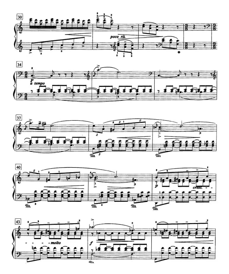 钢琴教程第八级 中外乐曲（夜曲 Op.54 No.4）