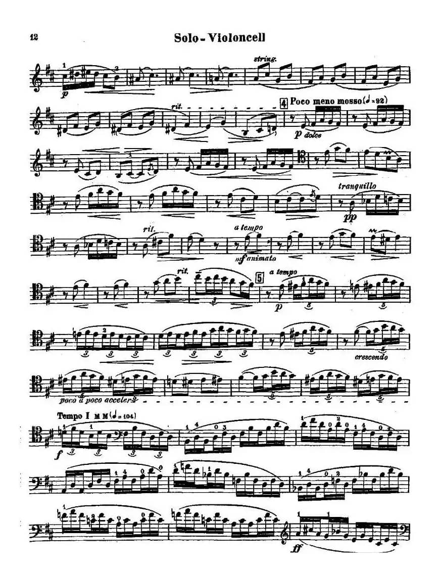 CELLO CONCERTO in B minor（大提琴）