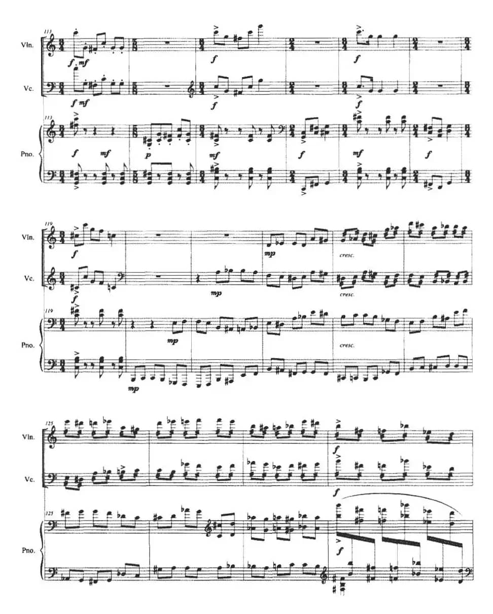 跳弦（小提琴+大提琴+钢琴伴奏）