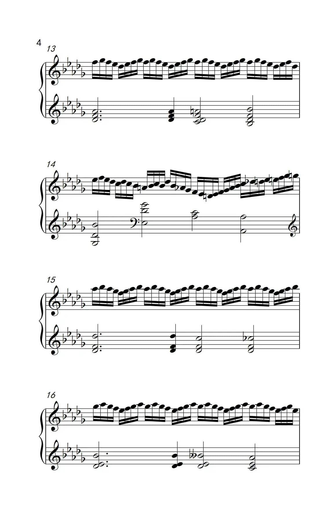 莫什科夫斯基 钢琴练习曲（第十二首）