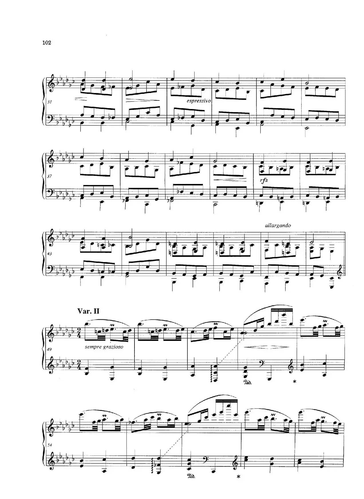 Variations and Fuge in e-flat Minor Op.23（降e小调主题变奏与赋格）