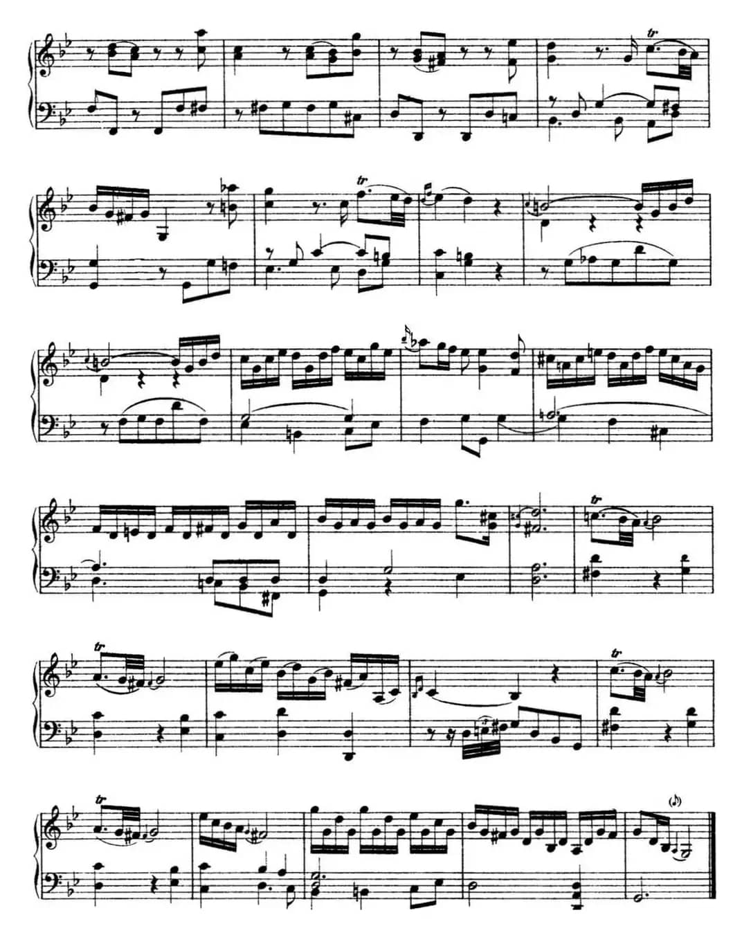 海顿 钢琴奏鸣曲 Hob XVI 17 in B-flat major