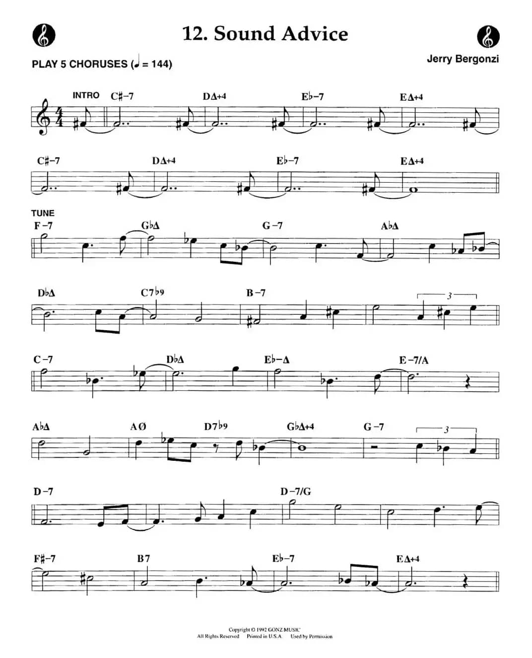 Sound Advice - Cont.