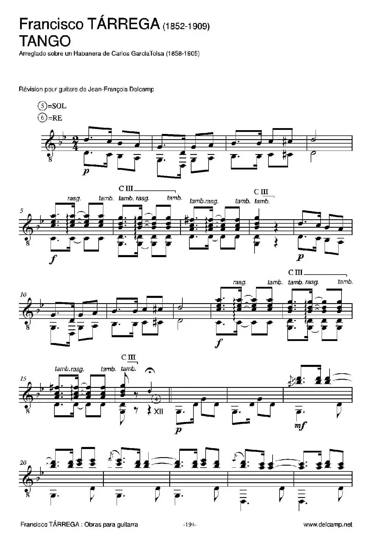 《塔雷加作品全集》第11部分（古典吉他）