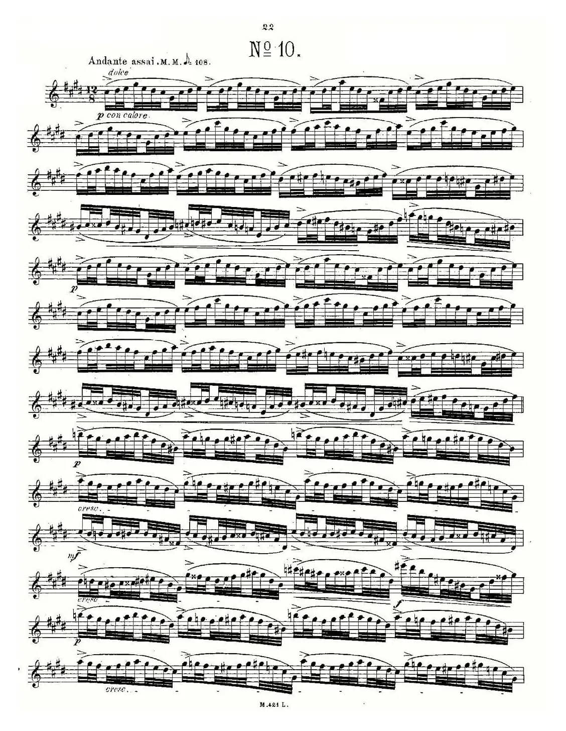 24首长笛练习曲 Op.15 之6—10