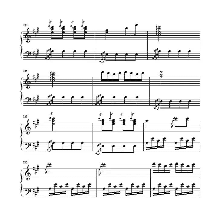 土耳其进行曲（还没考级记谱版）