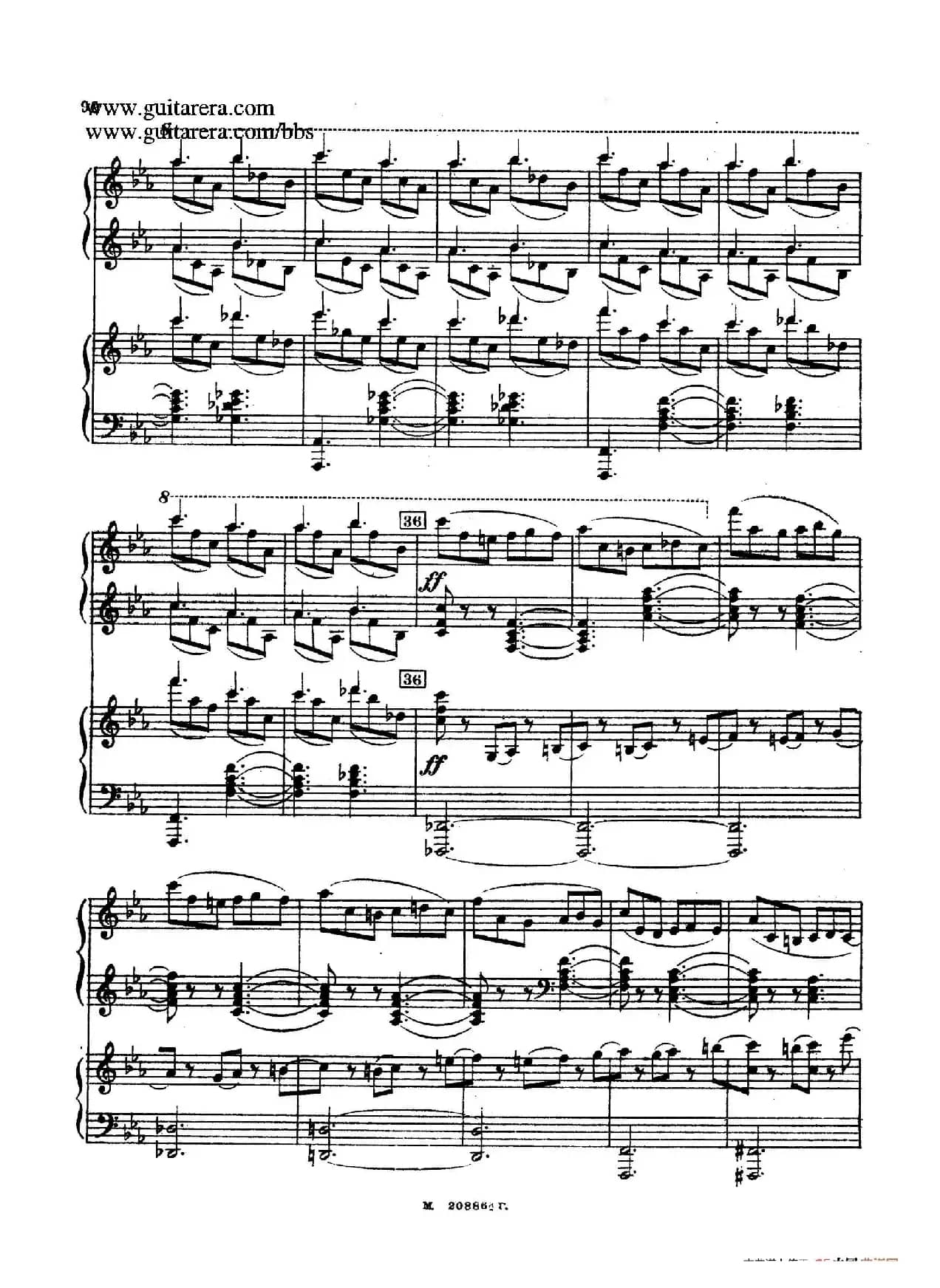 第二双钢琴组曲 Suite for Two Pianos No.2 Op.17(4. 塔兰泰拉舞曲 Tarantella)