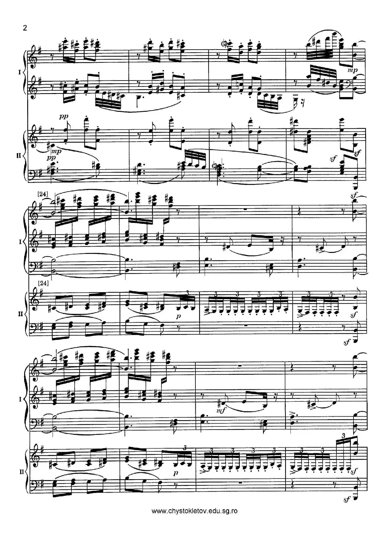 Nutcracker Op.71 芭蕾舞剧《胡桃夹子》(改编双钢琴版·第三部分)