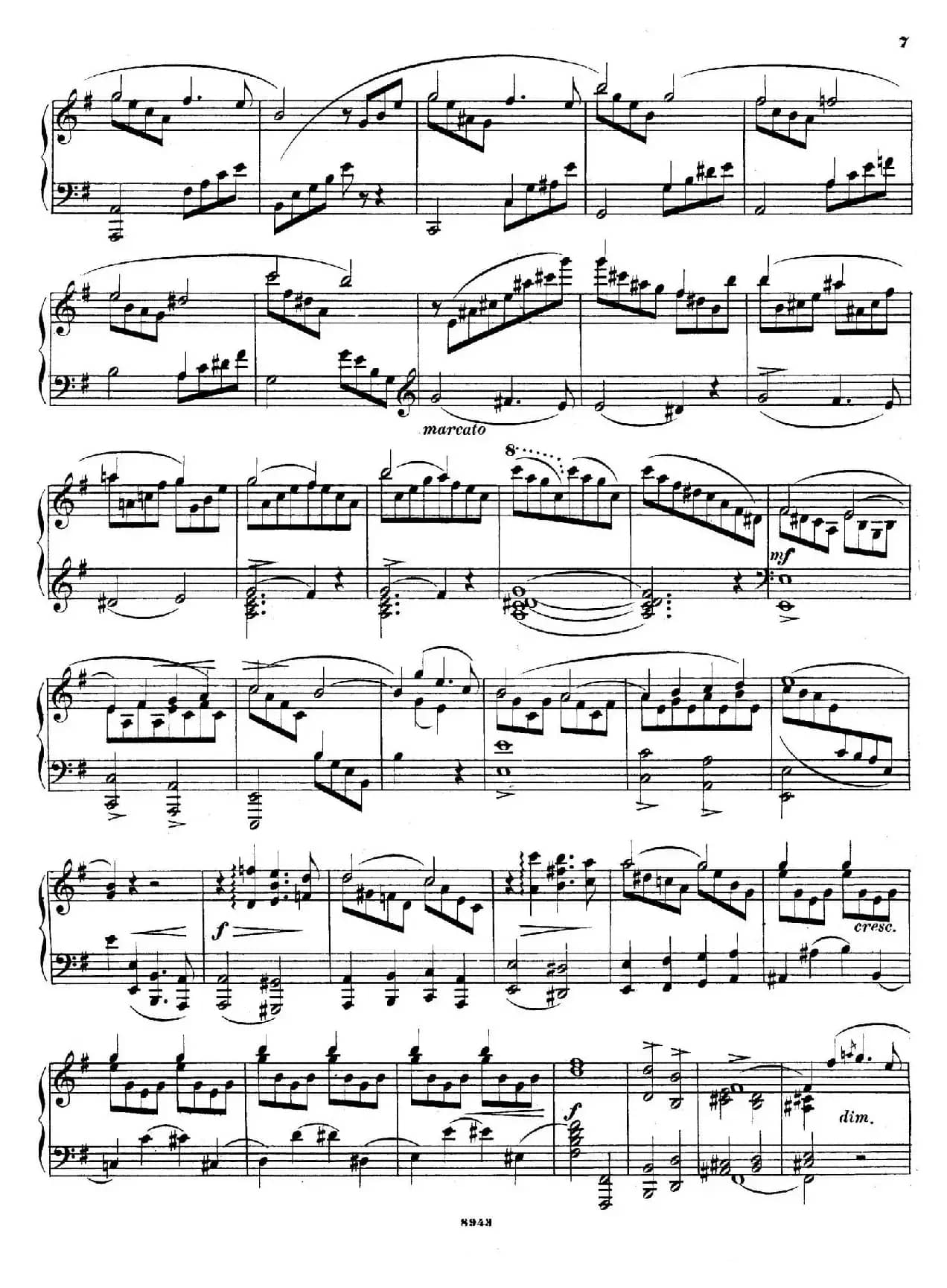 尼尔斯·加德 - e小调钢琴奏鸣曲