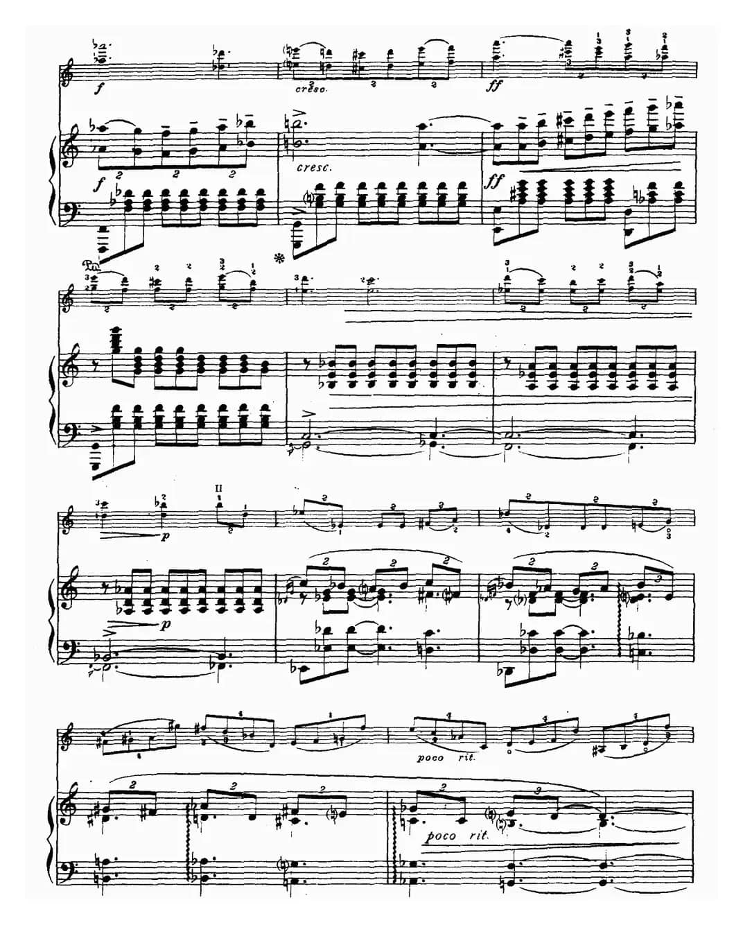 夜曲（格里格作曲版、小提琴+钢琴伴奏）