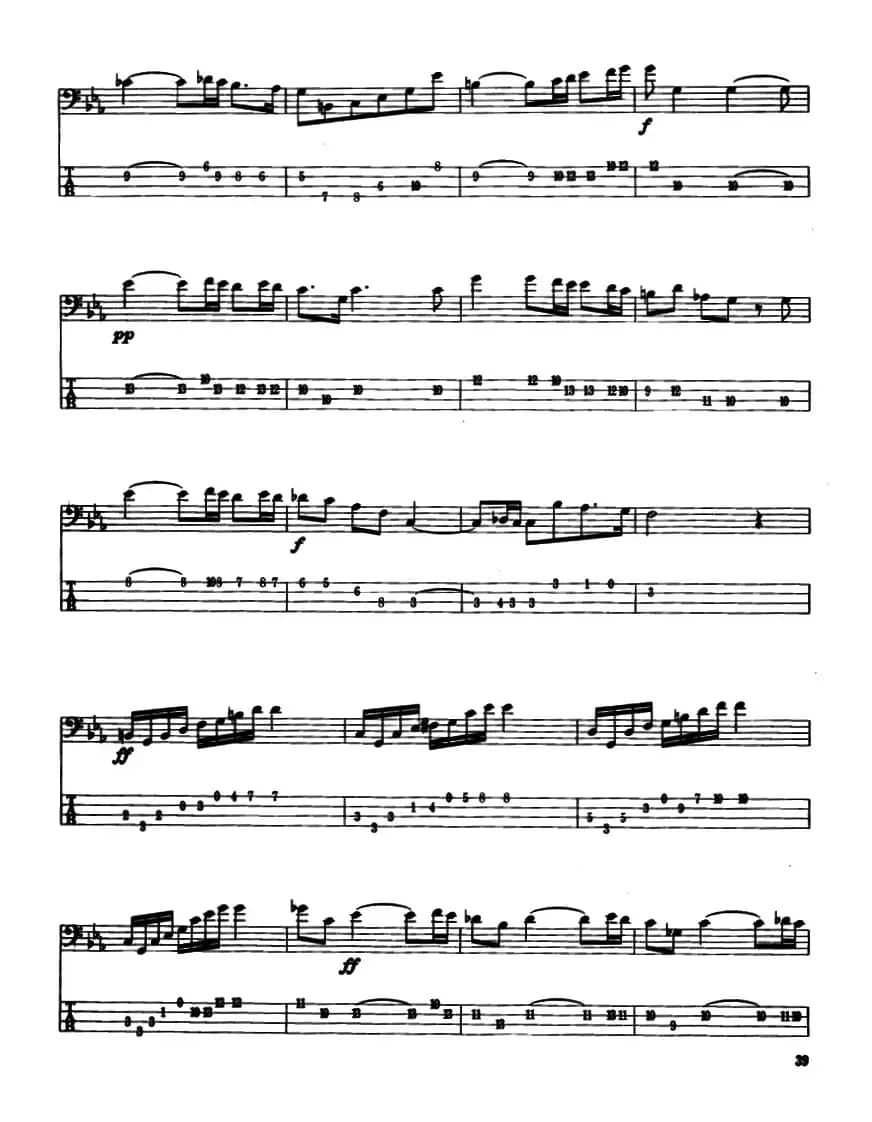 电贝司专业等级第五级(三、自选曲目)