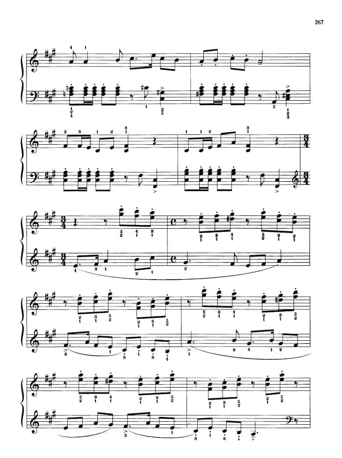 110首中国民歌钢琴小曲集：元宵节的街头